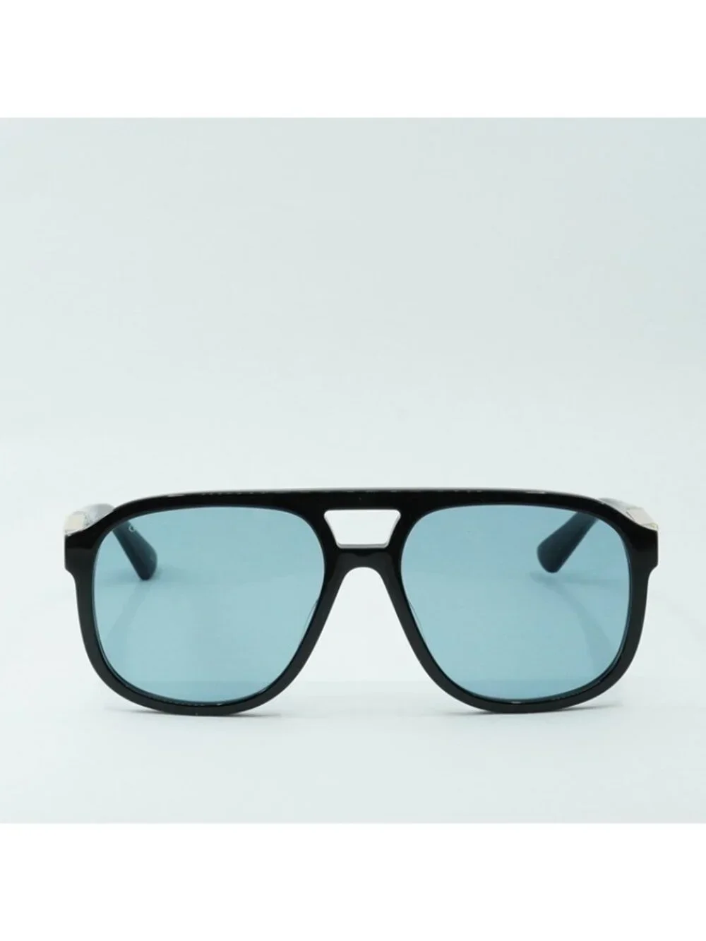 Gucci GG1188S 004 Sunglasses Black Aviator Frame, Blue Lenses